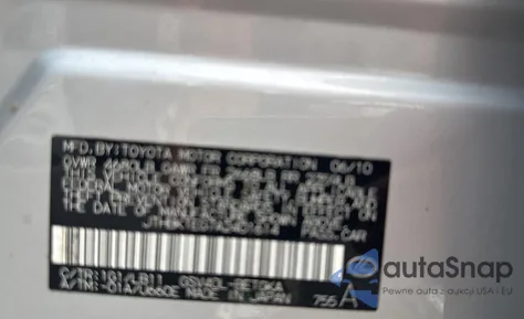 2010 Lexus Es 350 z USA, uszkodzony, nr VIN JTHBK1EG7A2401614